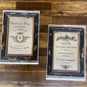 “Crossway” X 2 Scripture Mirror Wall Art